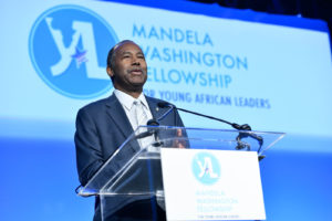 Dr. Ben Carson, Secretary of Housing and Urban Development, speaks at the opening session of the 2019 Summit.