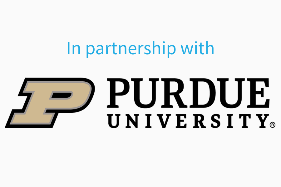 In partnership with (logo) Purdue University