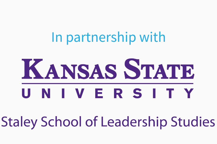 In partnership with (logo) Kansas State University Staley School of Leadership Studies