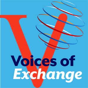 Voices of Exchange Logo; V with radio signal on right arm