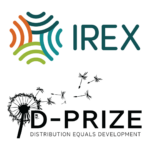 IREX and D-Prize logos